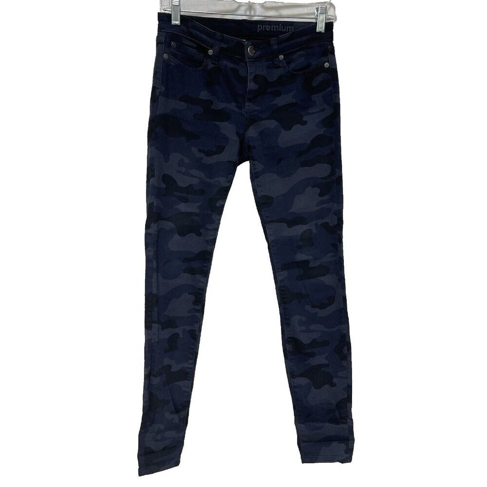 Gap Jeans Womens 2/26R Pants Premium Super Skinny Camo Dark Wash Cotton Blend